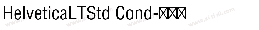 HelveticaLTStd Cond字体转换